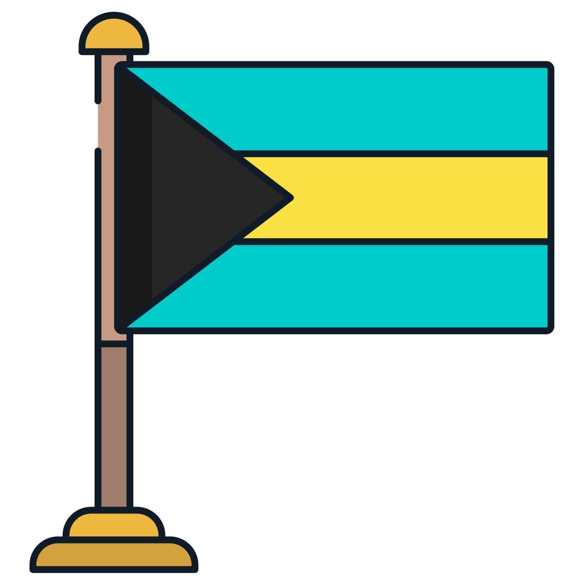 bahamas flag icon