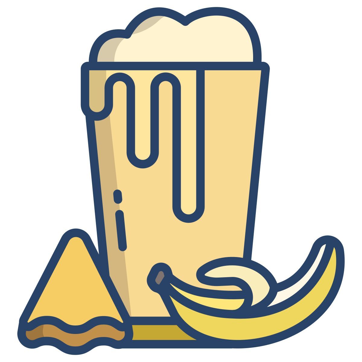 banana and pineapple shake icon