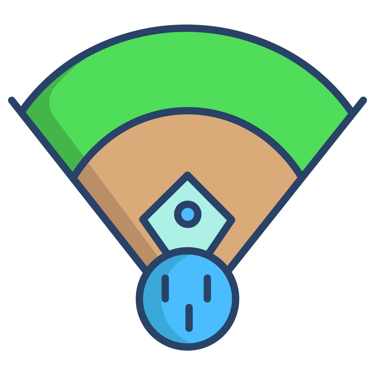 baseball stadium icon