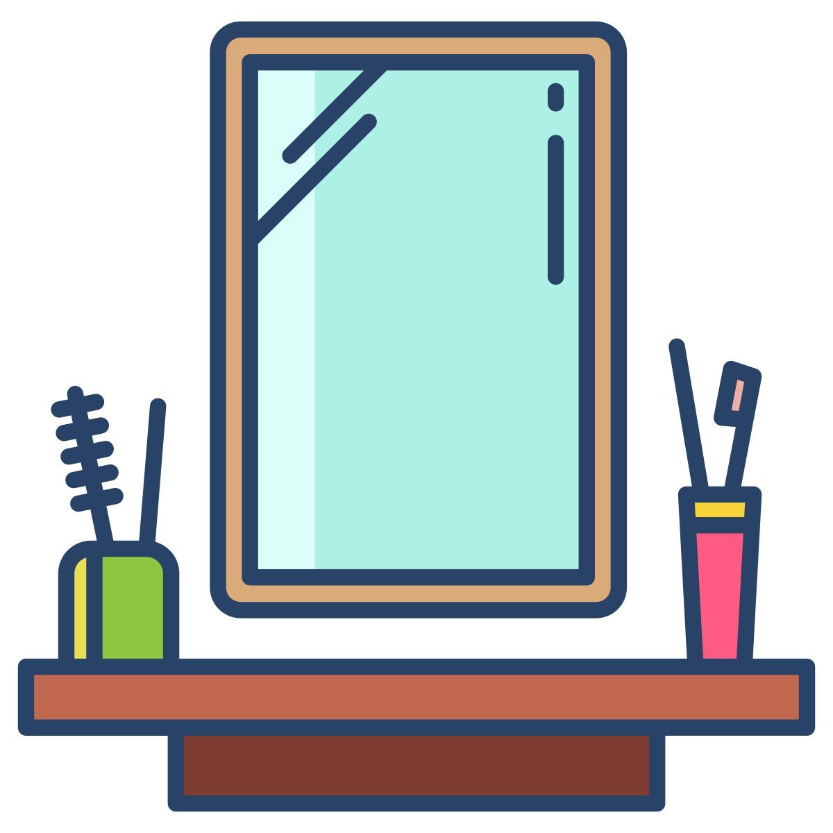 bathroom mirror icon