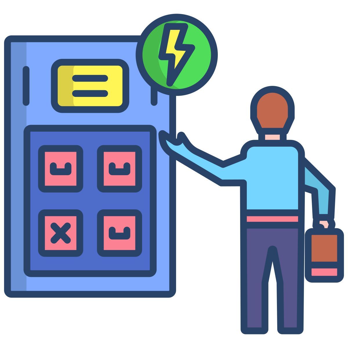 battery swapping station icon