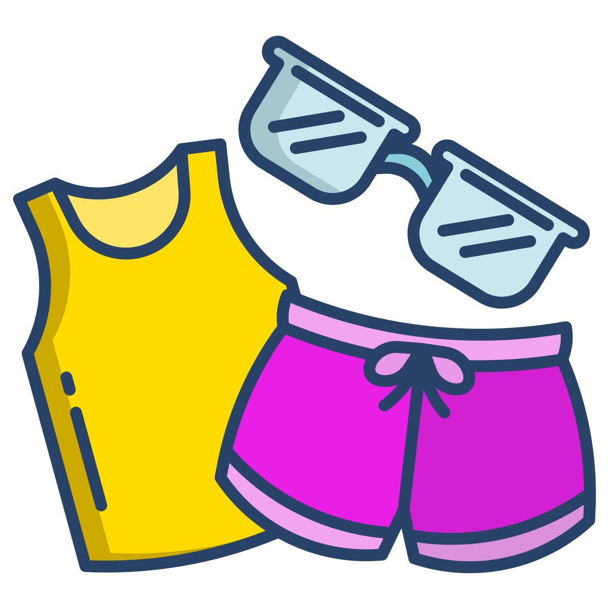 beach outfit icon
