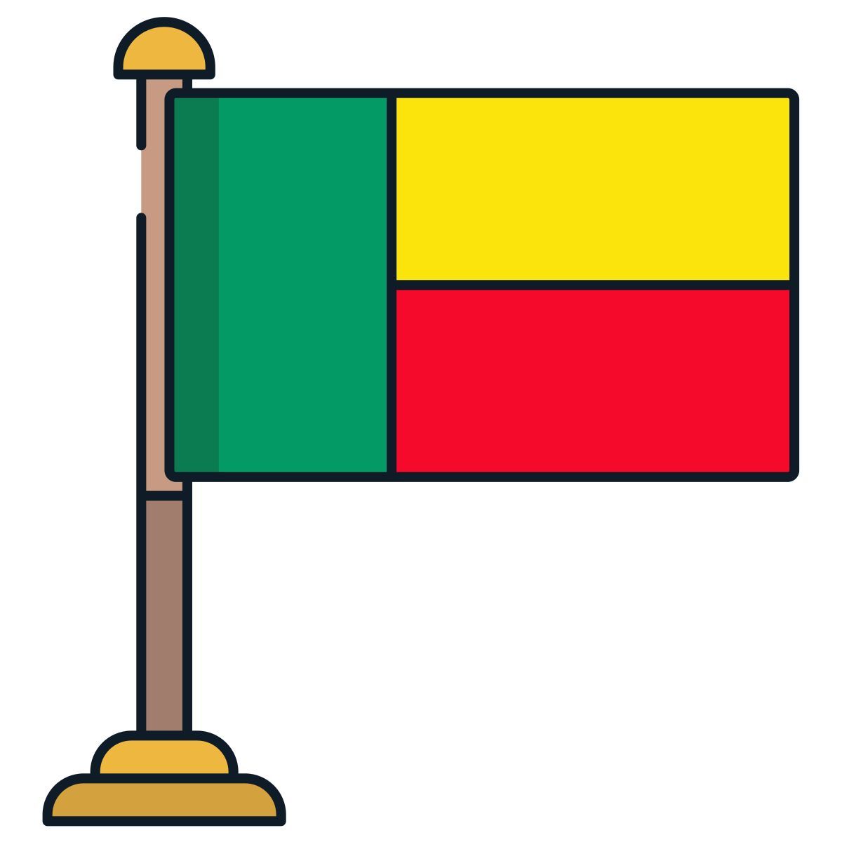 benin flag icon