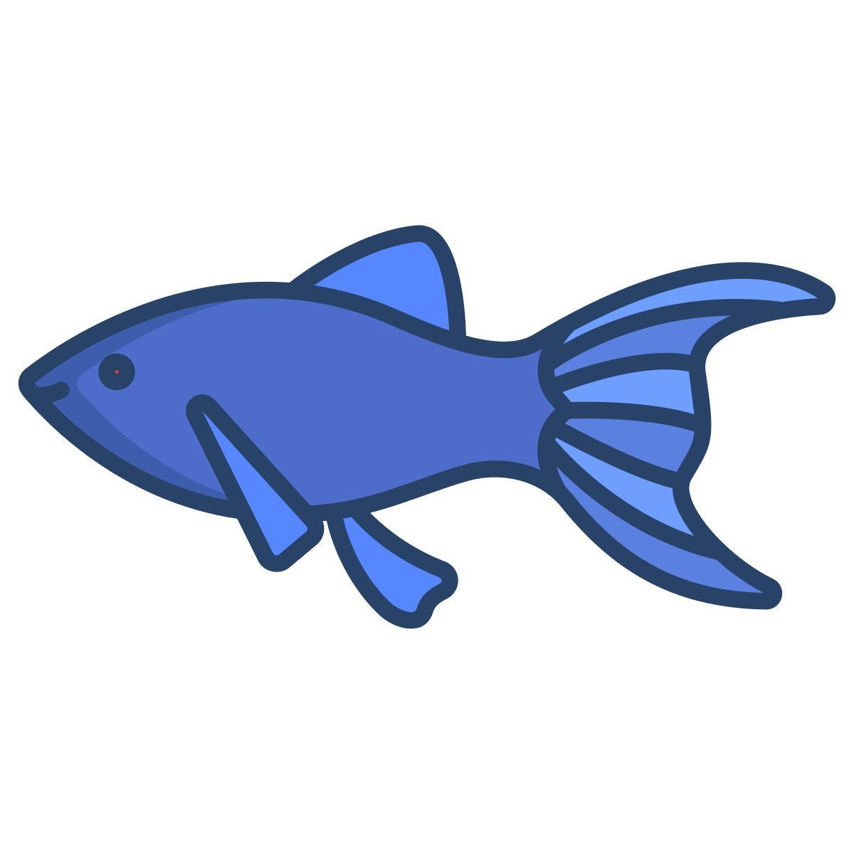 black molly fish icon
