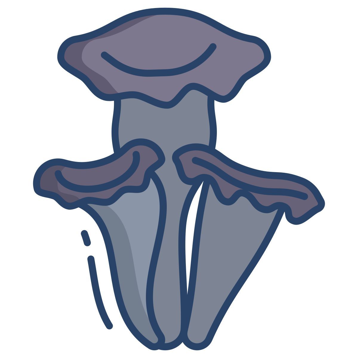black trumpet mushrooms icon