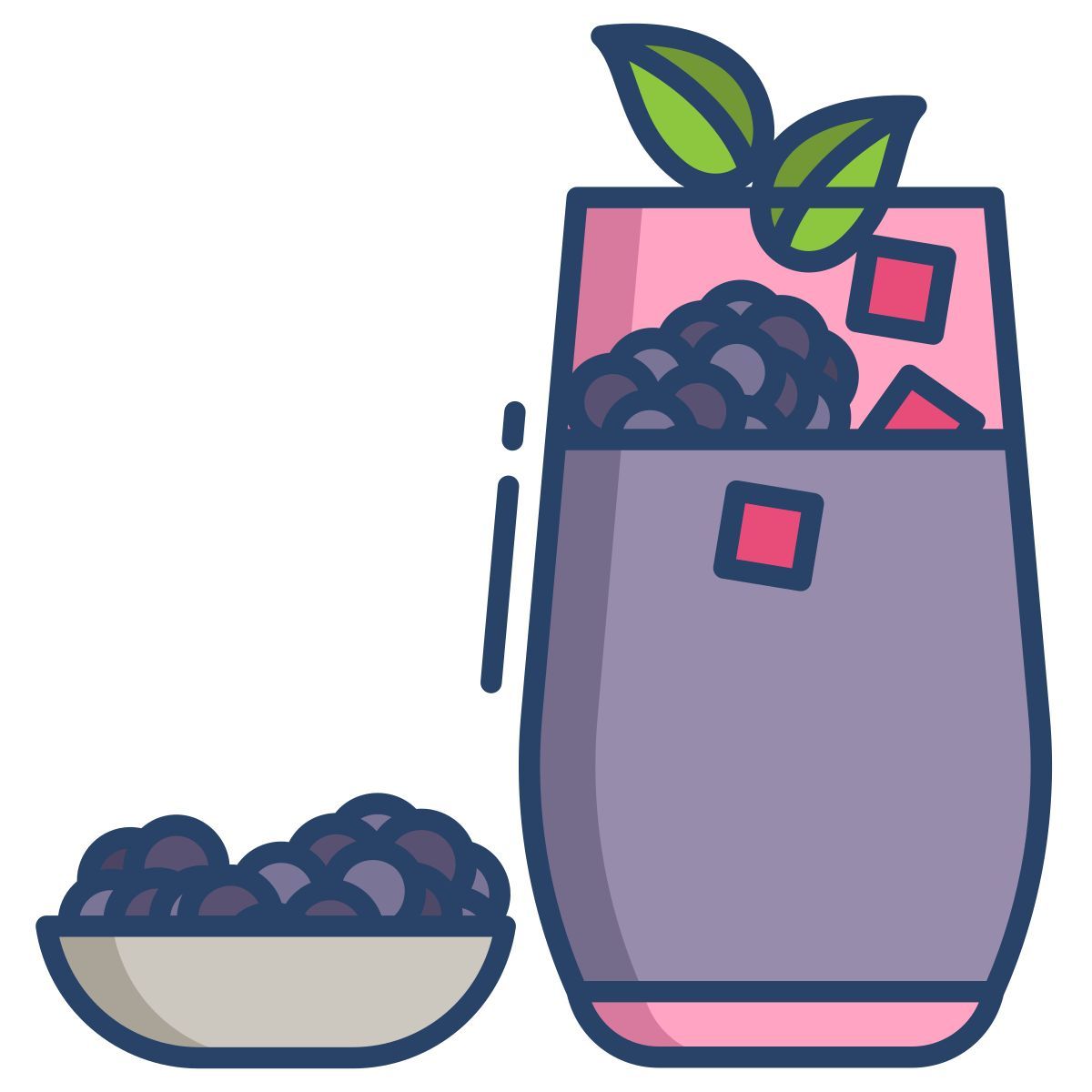 blackberry iced tea icon