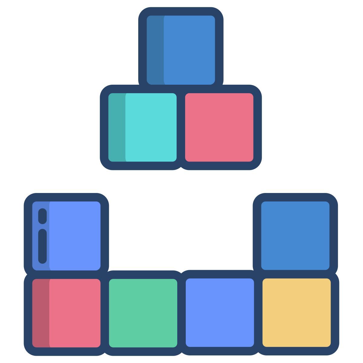 blocks building icon