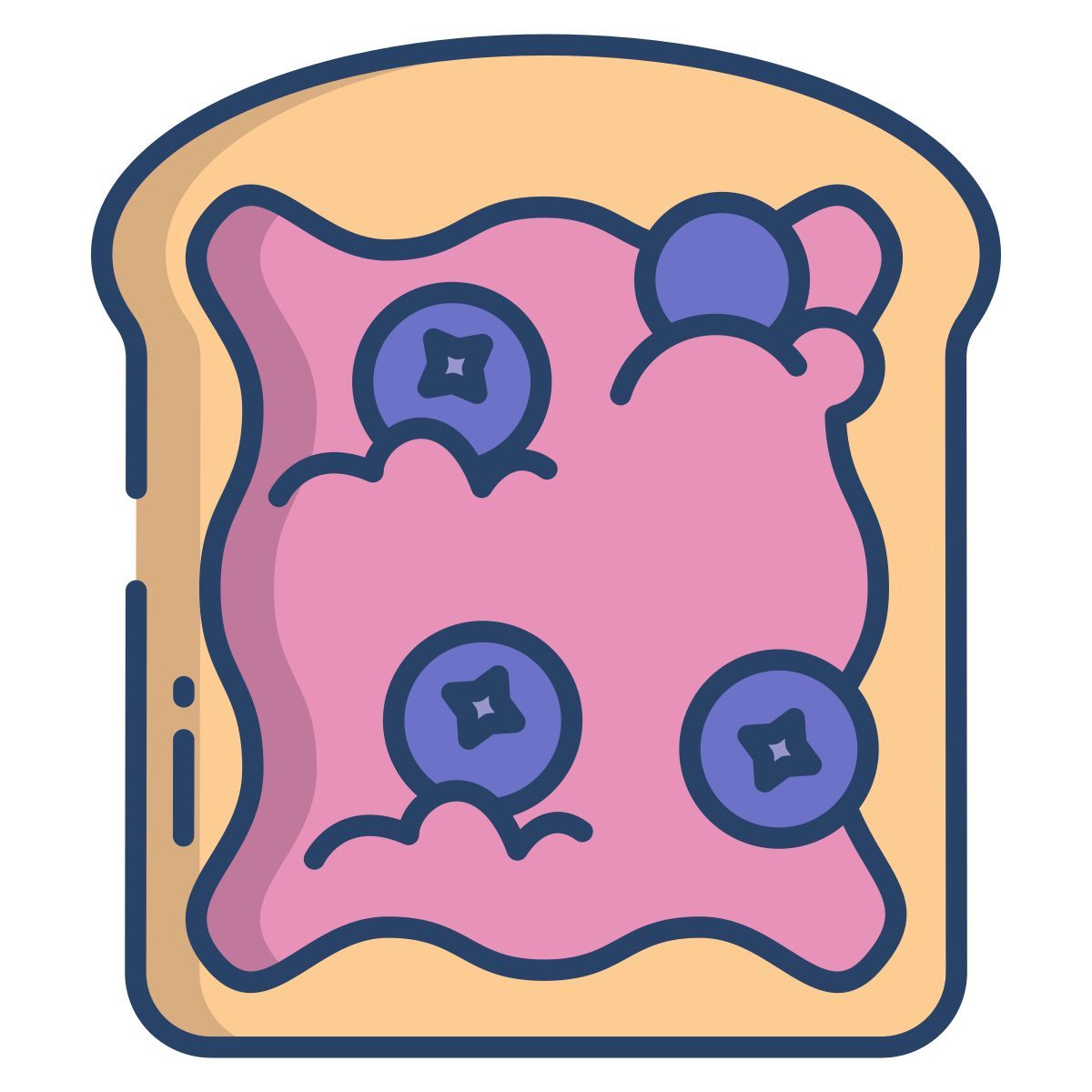 blueberry toast icon