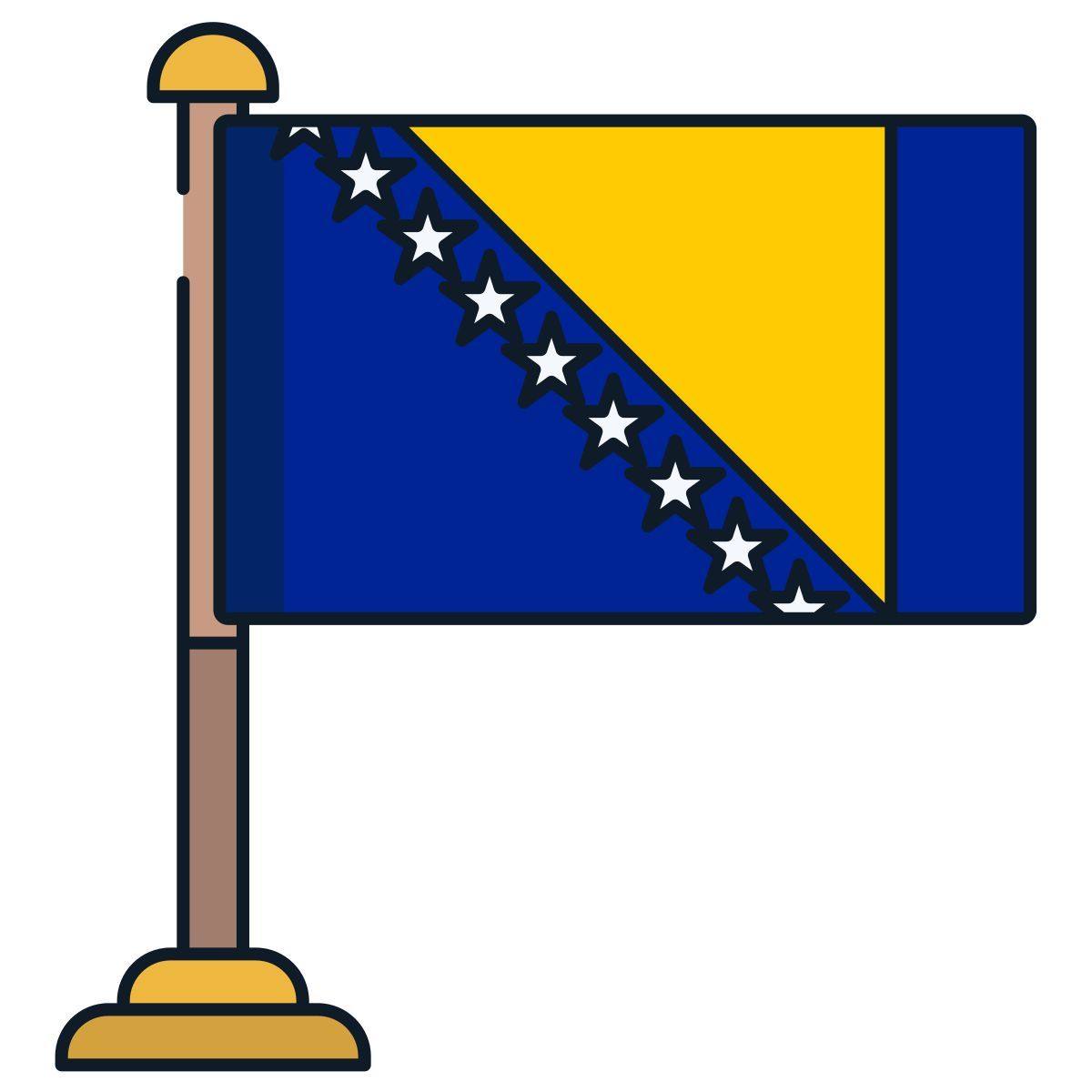 bosnia herzegovina flag icon