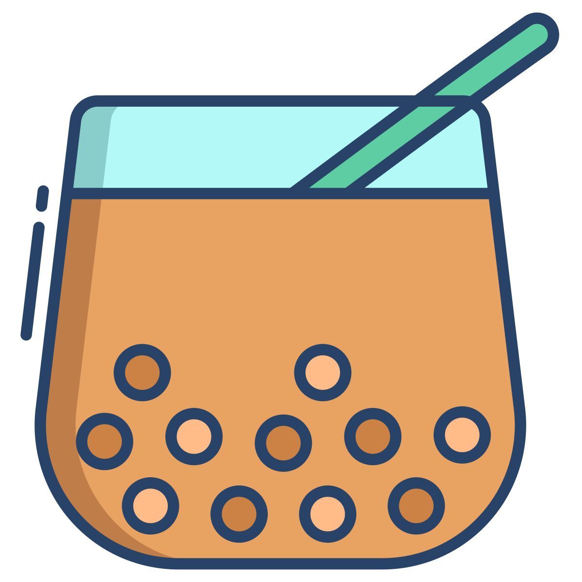 bubble milk tea icon