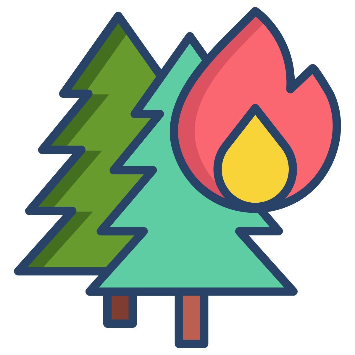 incêndio florestal icon