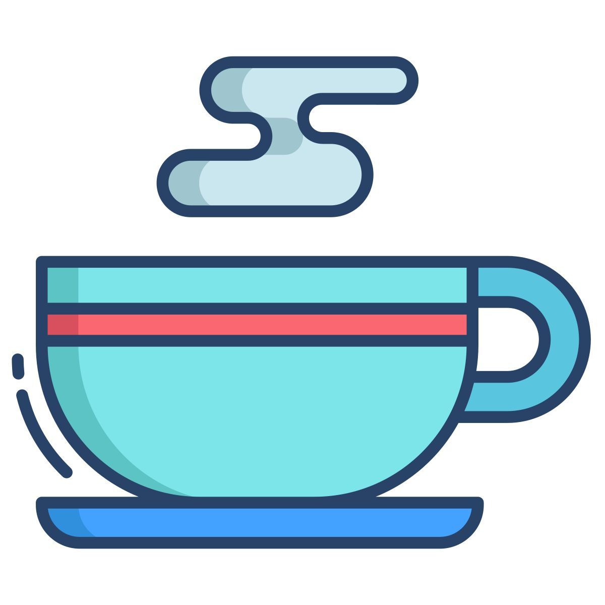 butterfly pea blue tea with milk icon