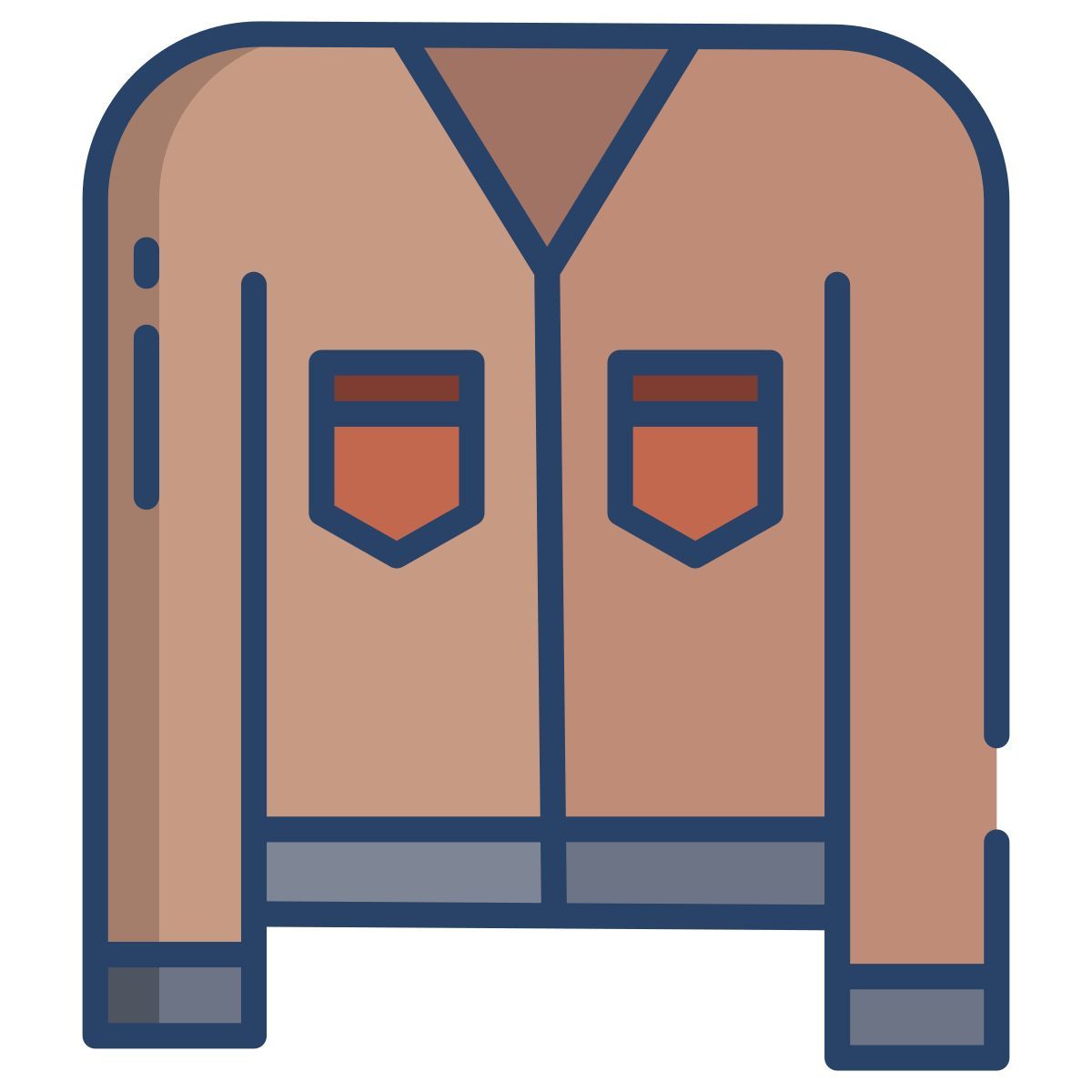 cardigan top icon