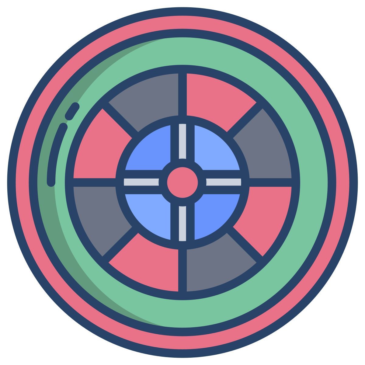 casino roulette icon