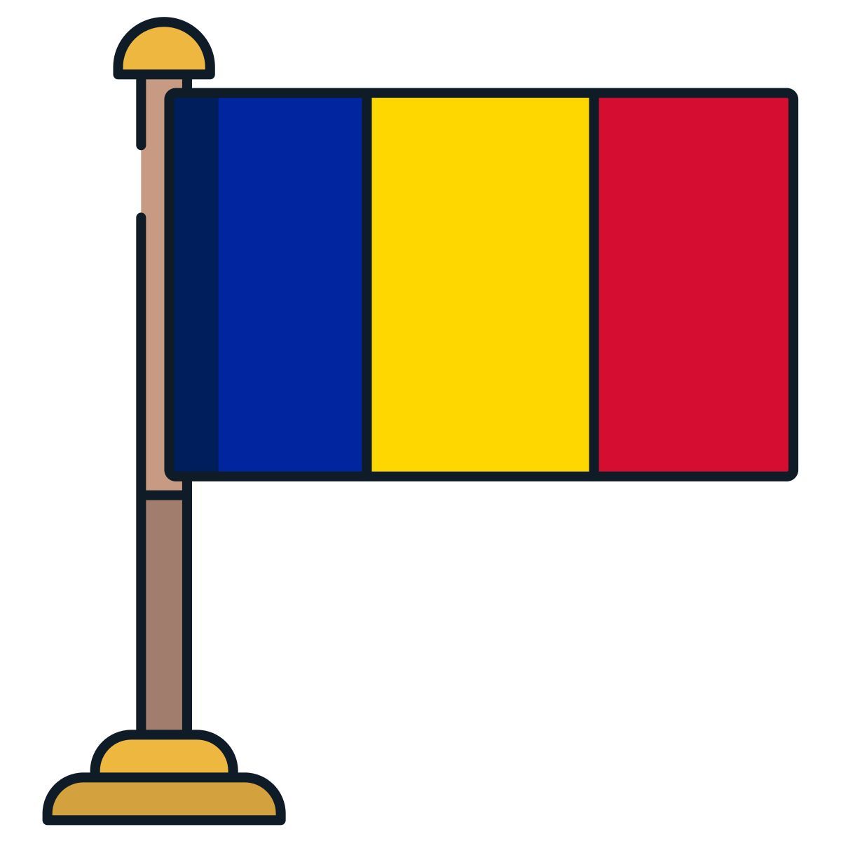 tschad flagge icon
