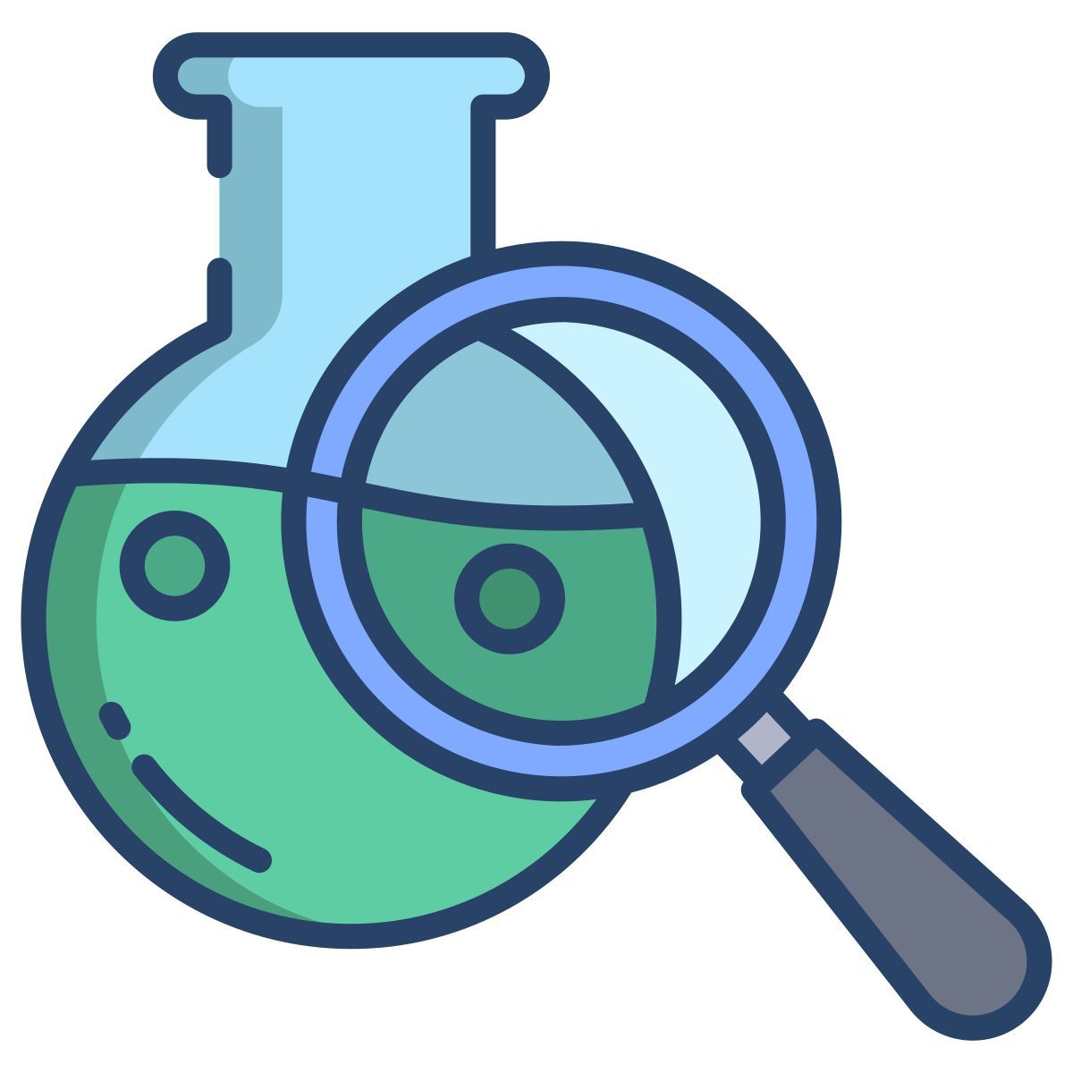 chemical analysis icon
