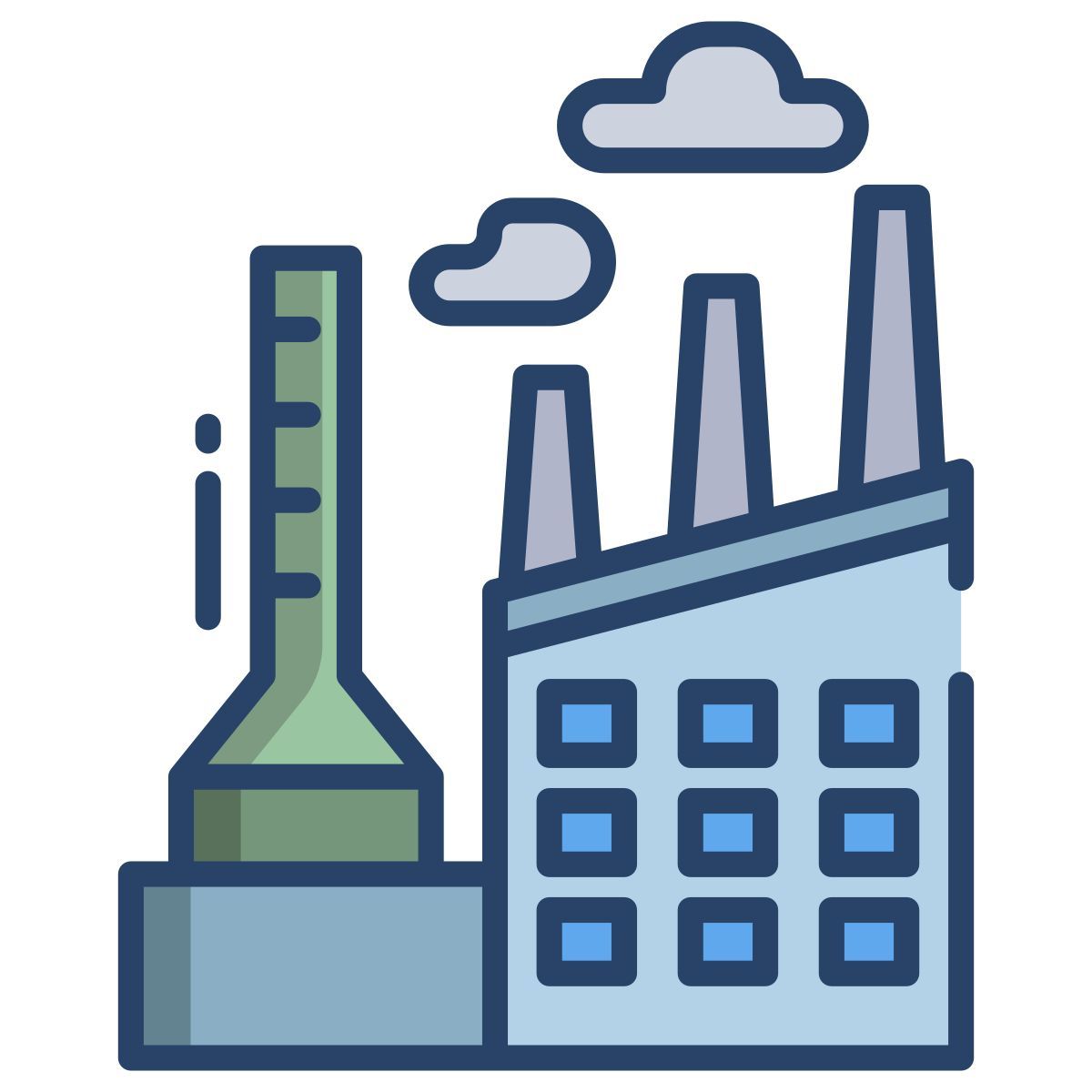 chemical factory icon