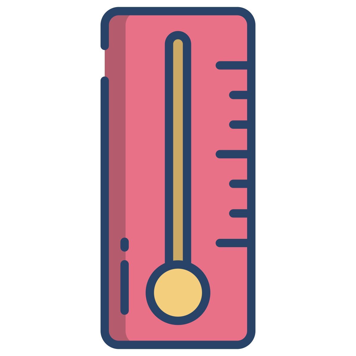 chemistry thermometer icon