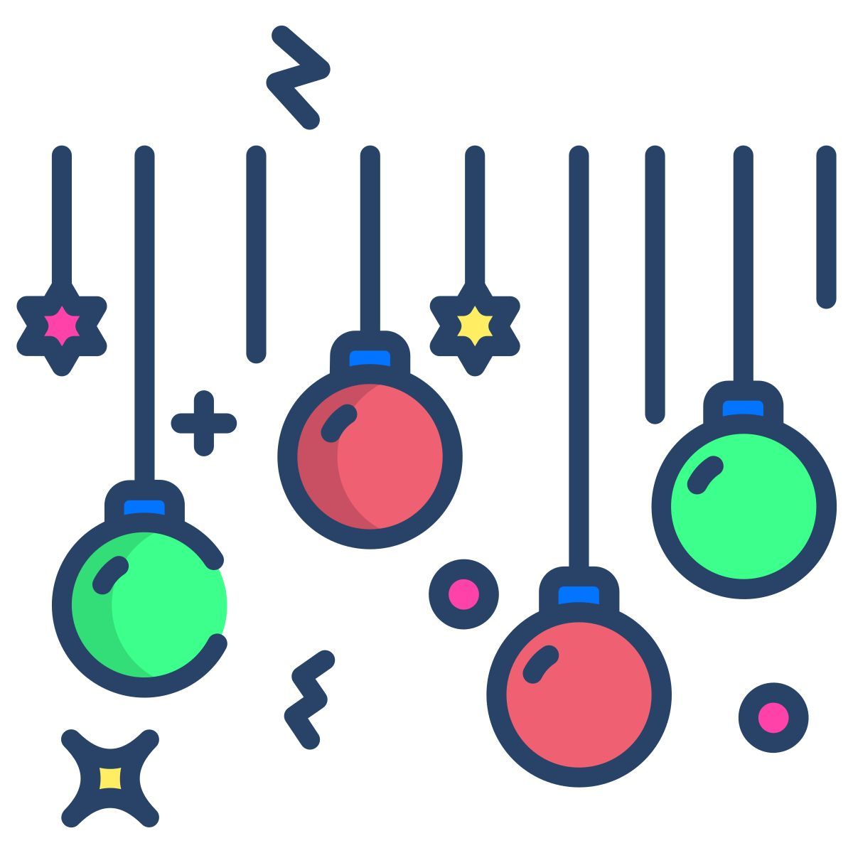 christmas balls icon