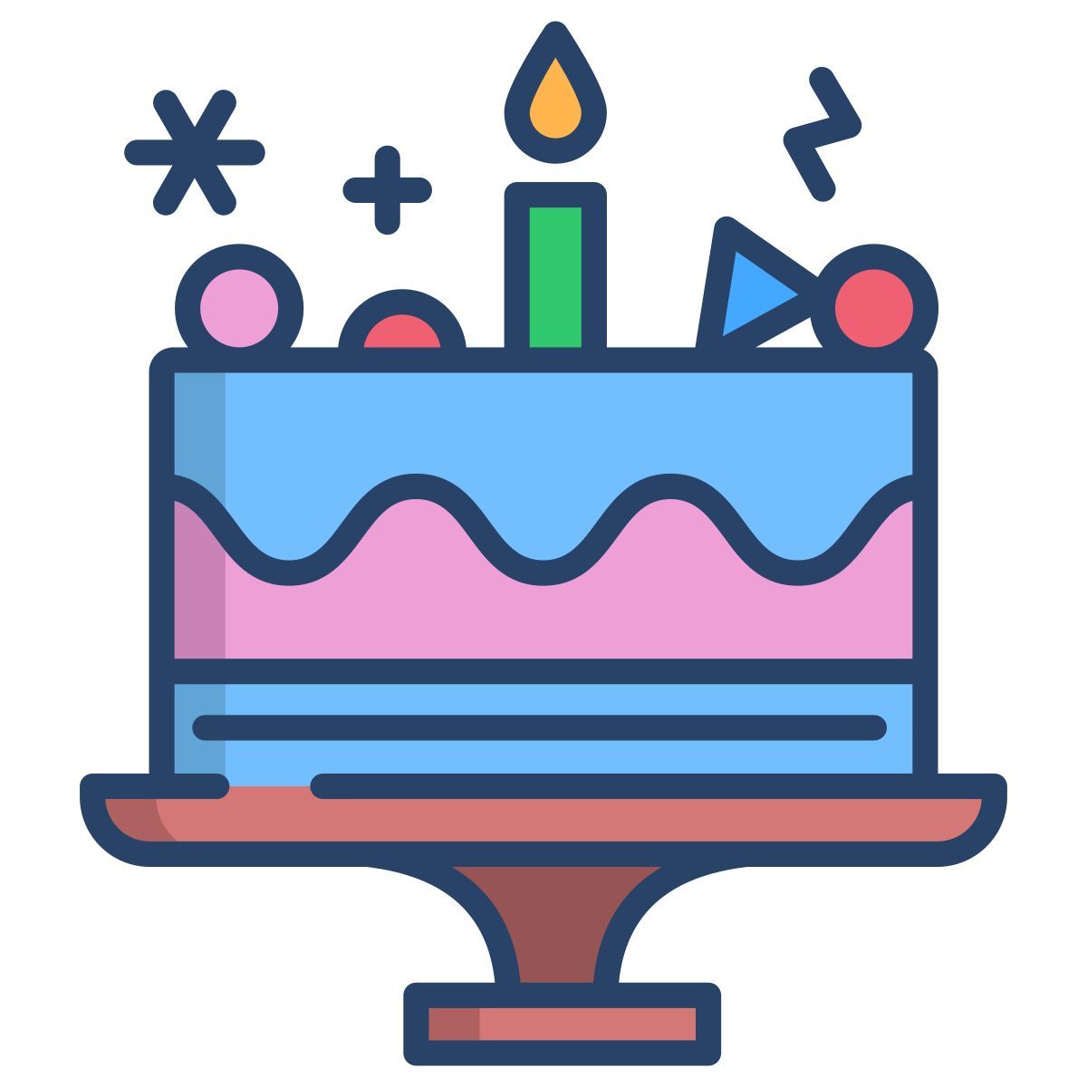 christmas cake icon
