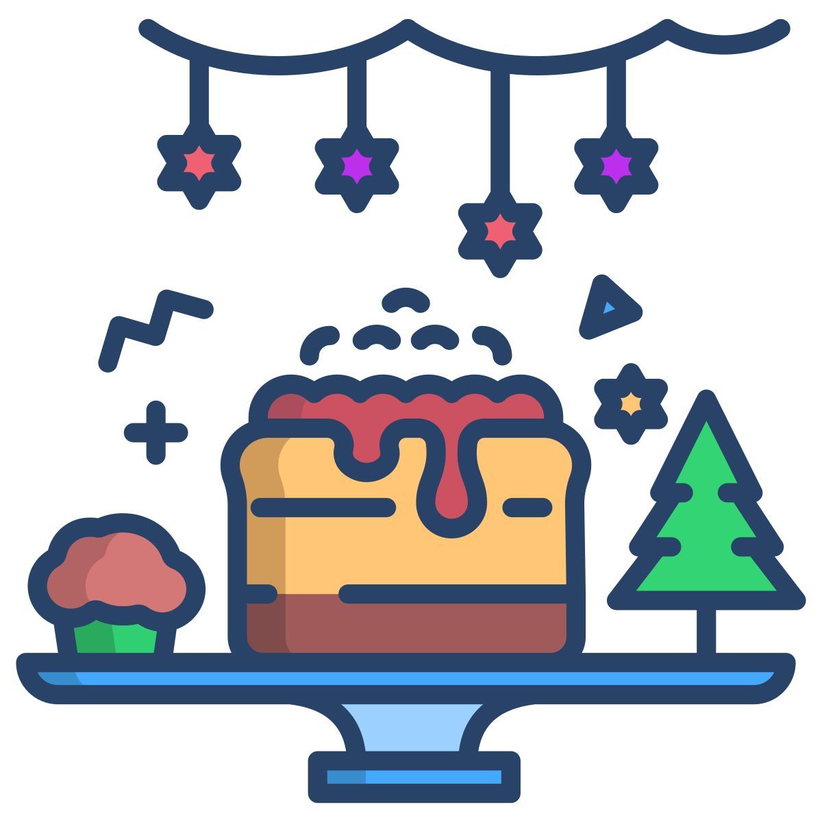 christmas cakes icon