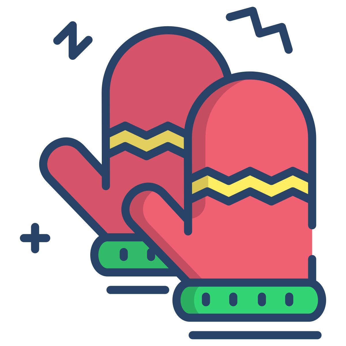 christmas gloves icon
