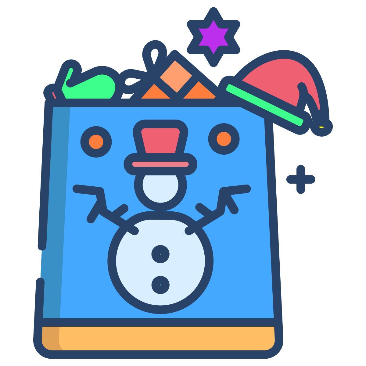 christmas shopping icon