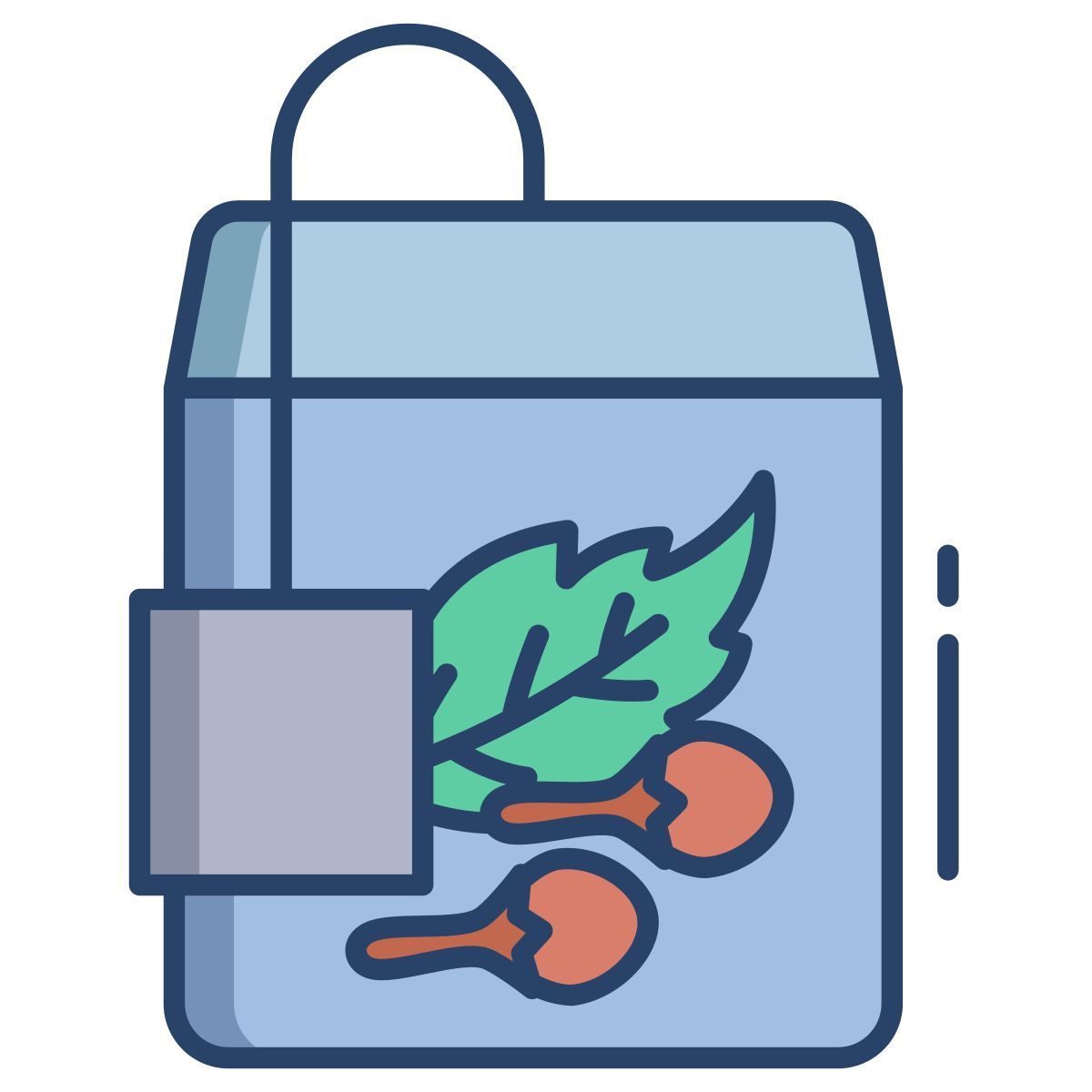 clove mint tea dip bag icon