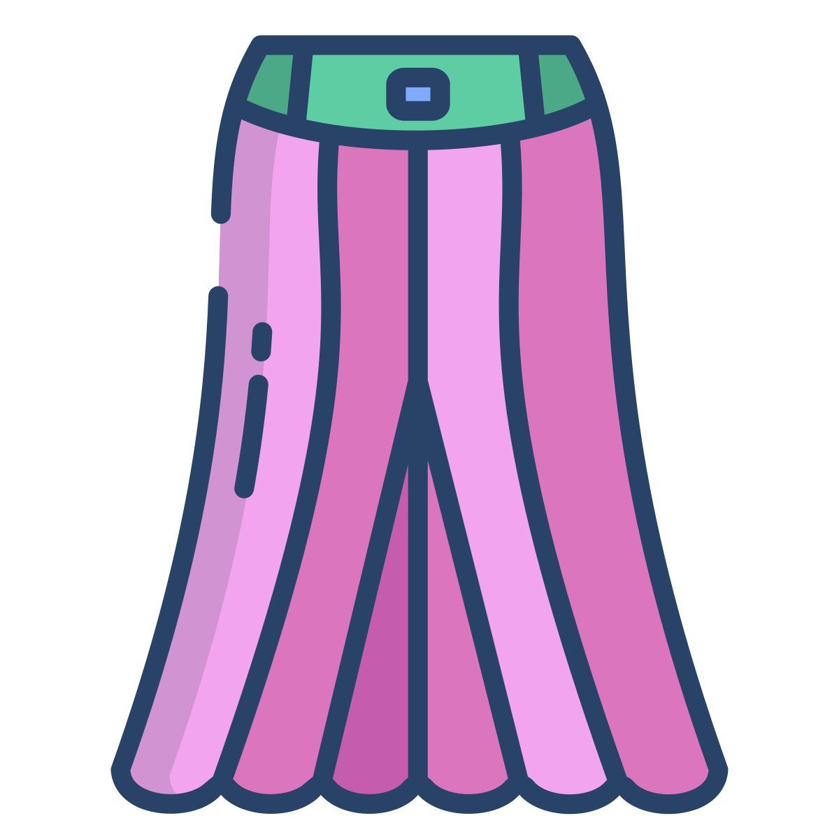 cowl skirt icon