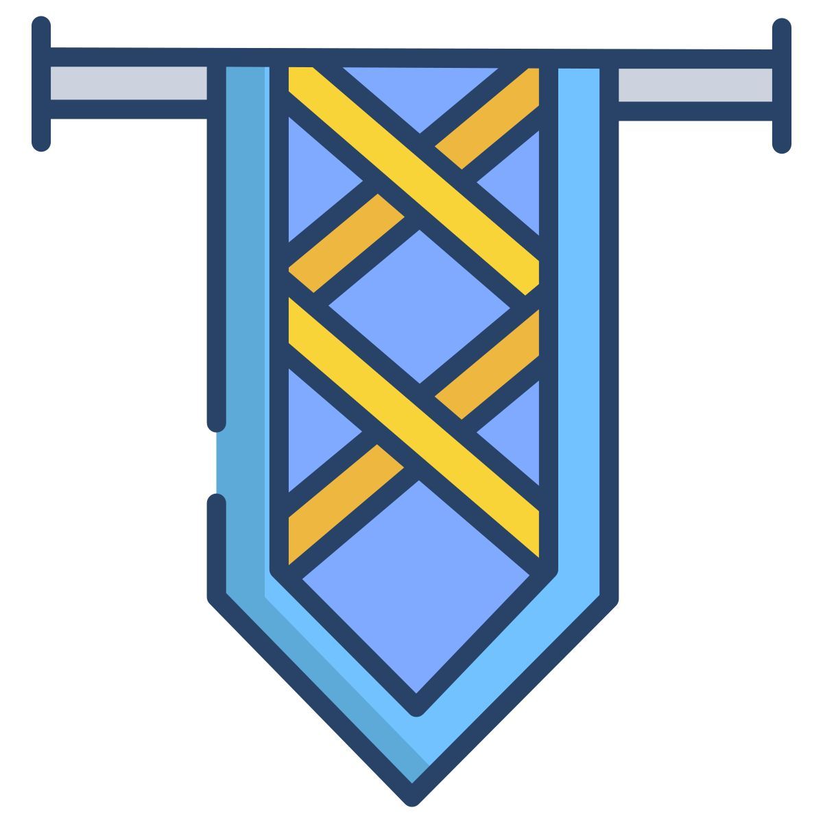 drapeau croisé icon