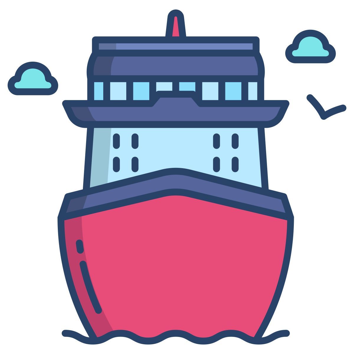 cruise vacation icon