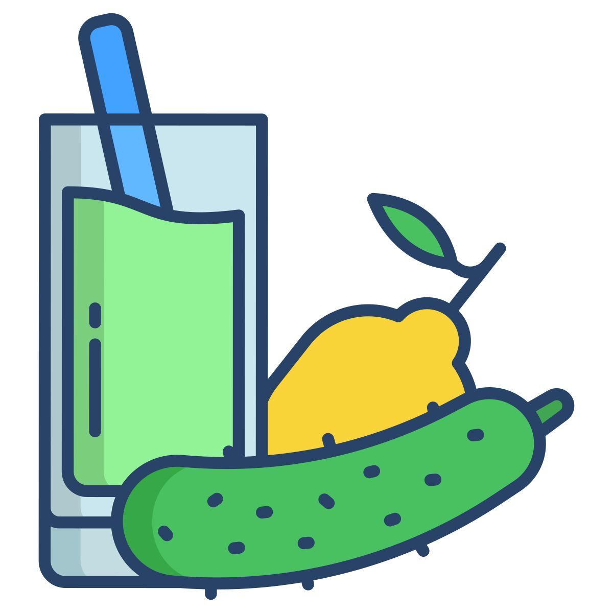 cucumber and lemon icon