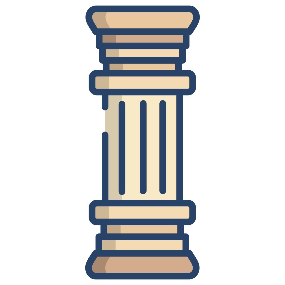 doric pillar icon