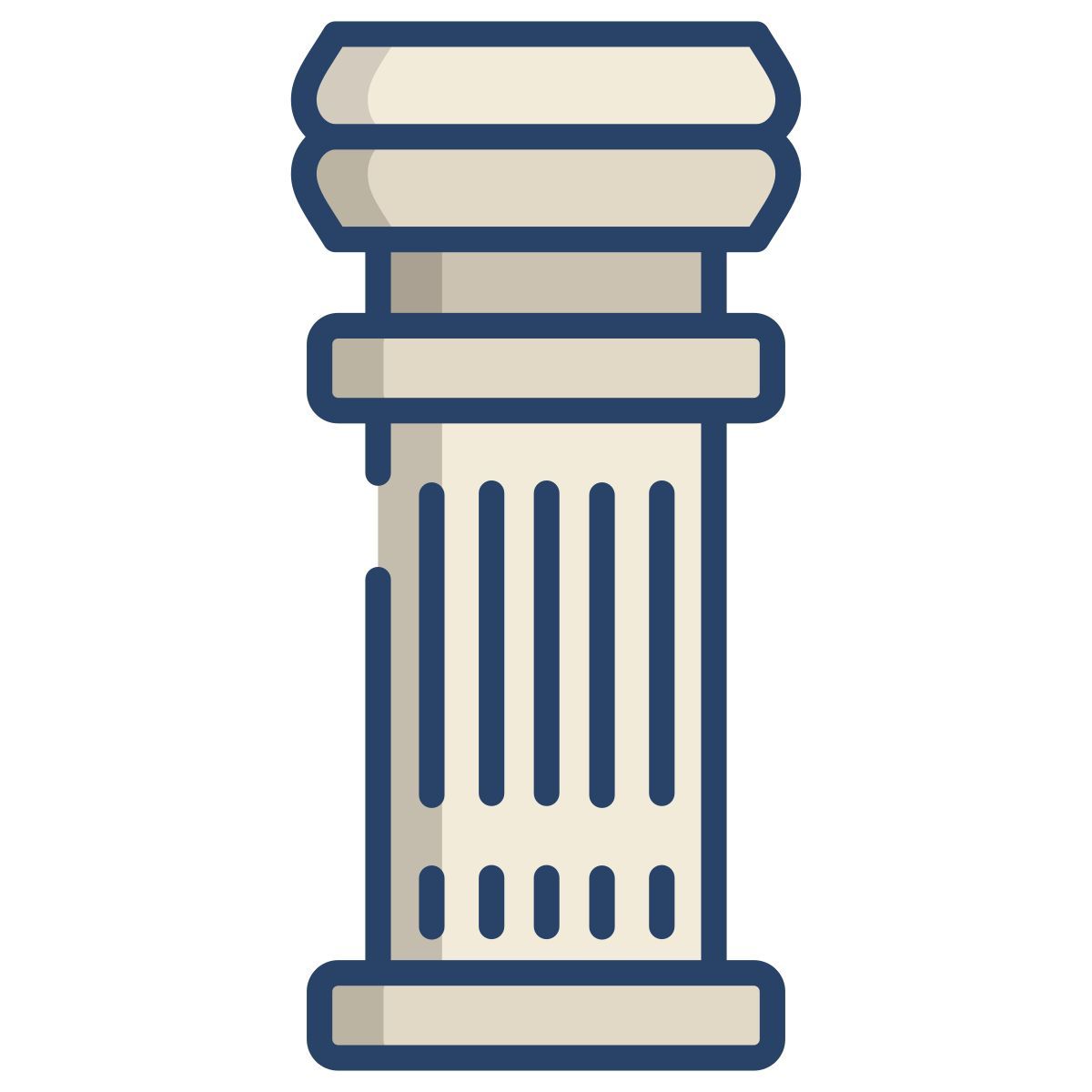doric pillar icon