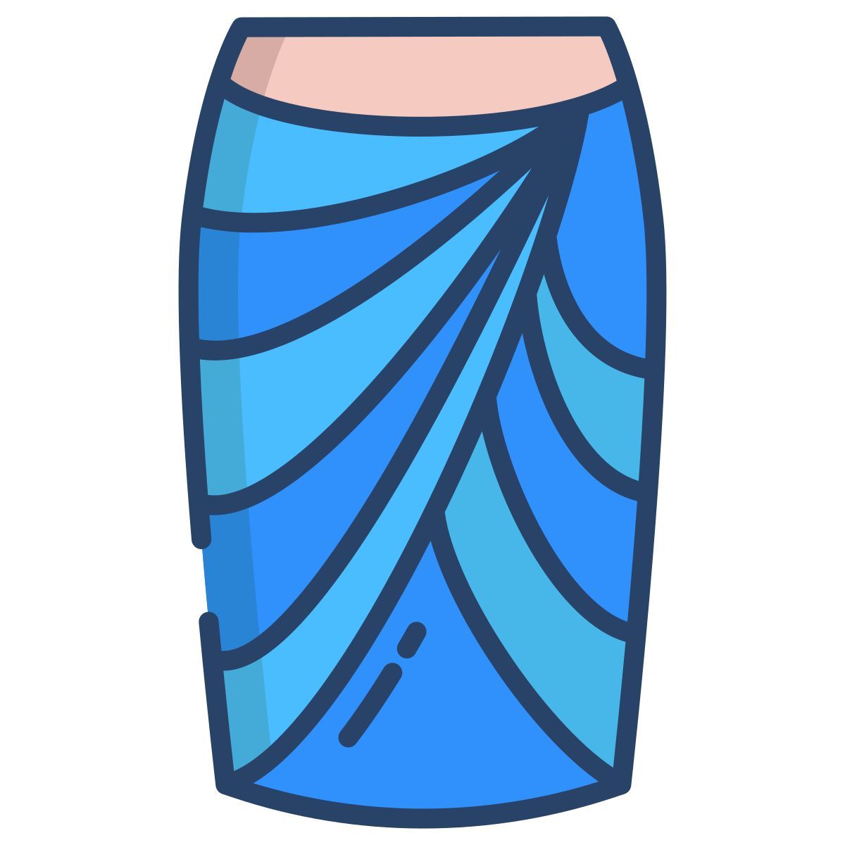 drape skirt icon