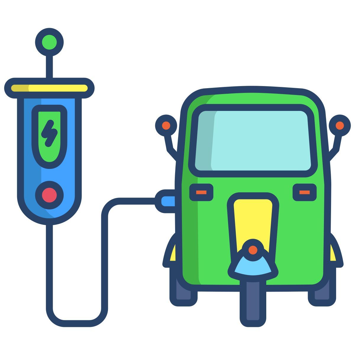 electric auto icon