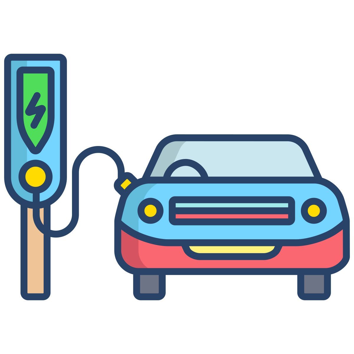 electric car icon