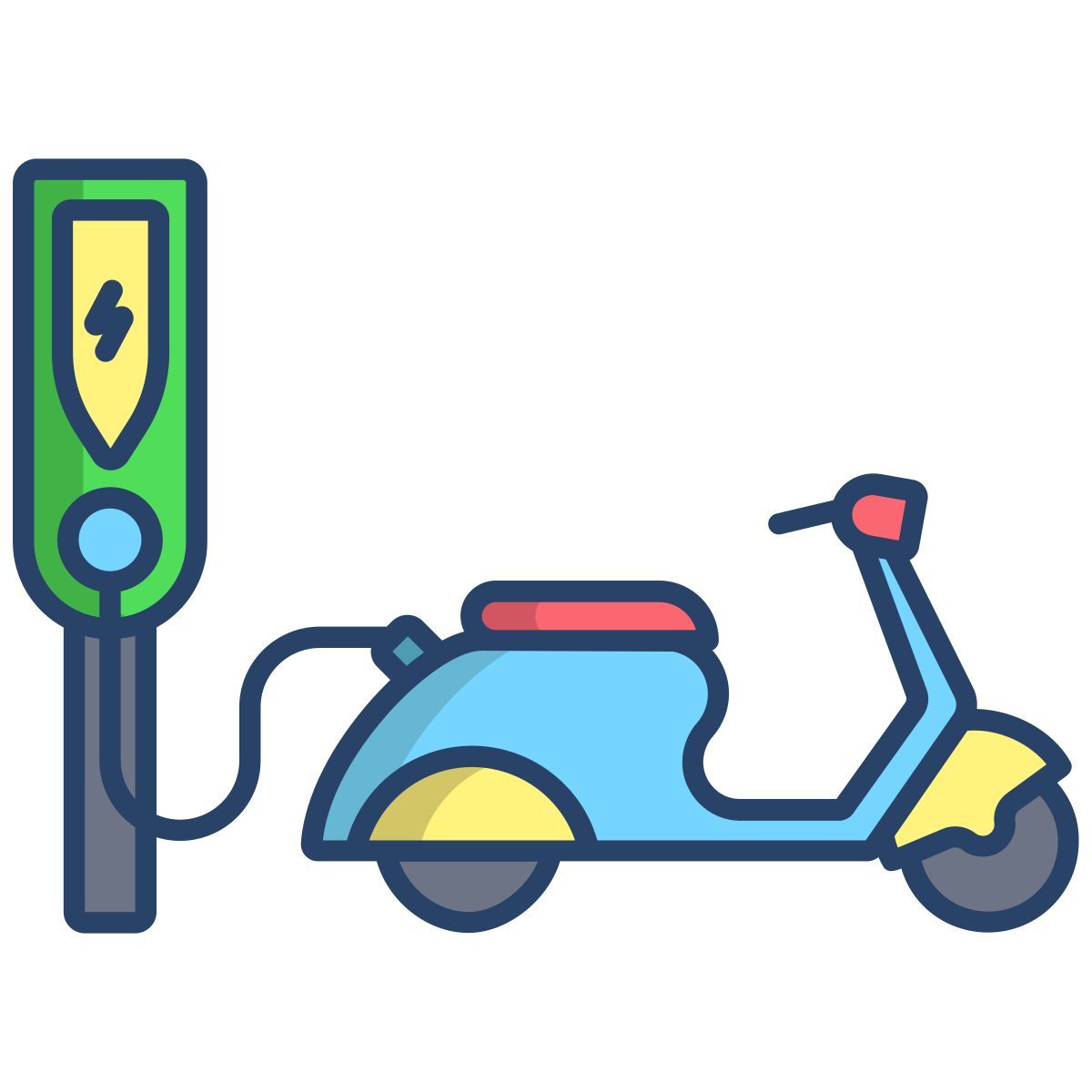 electric scooter icon