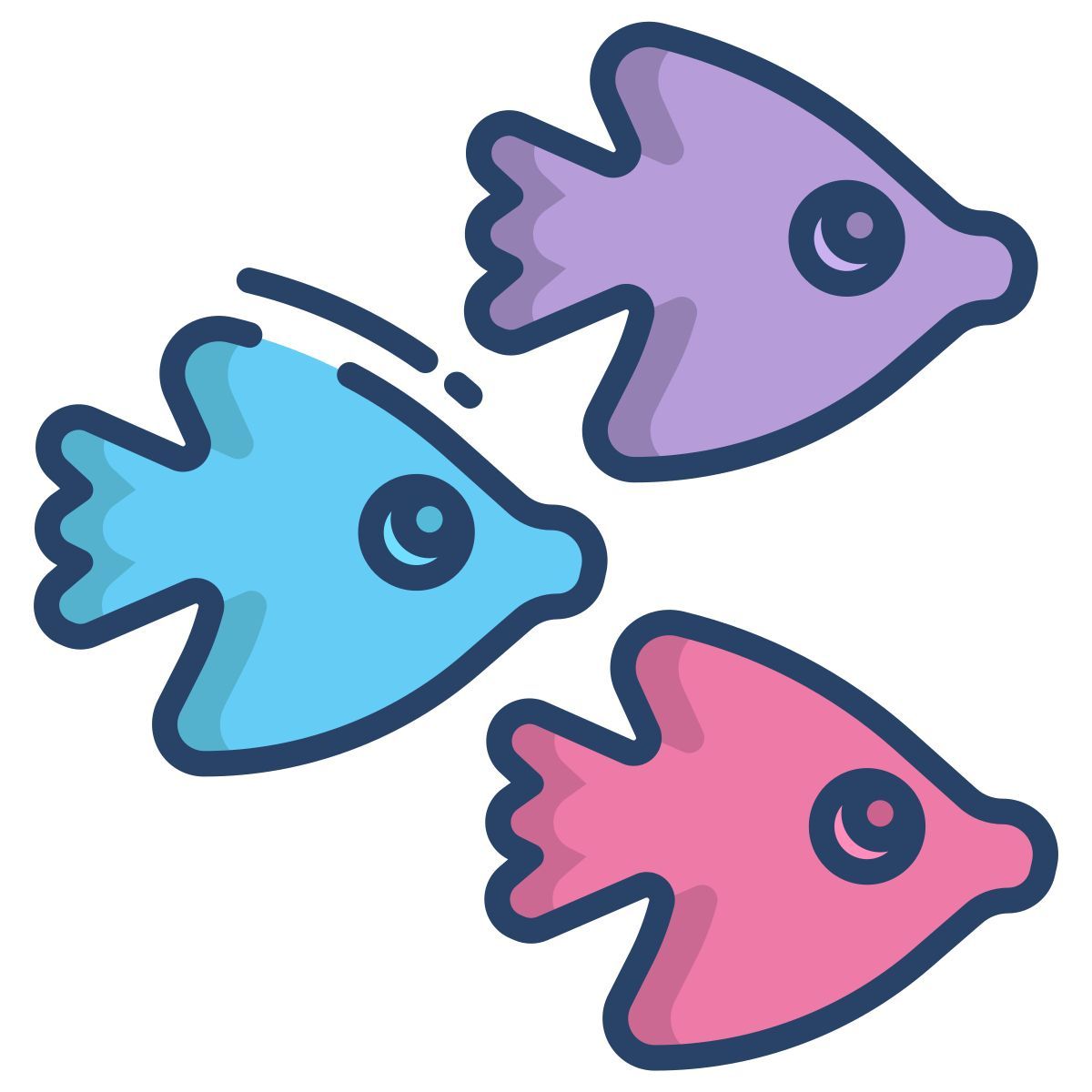 fish gummy candy icon