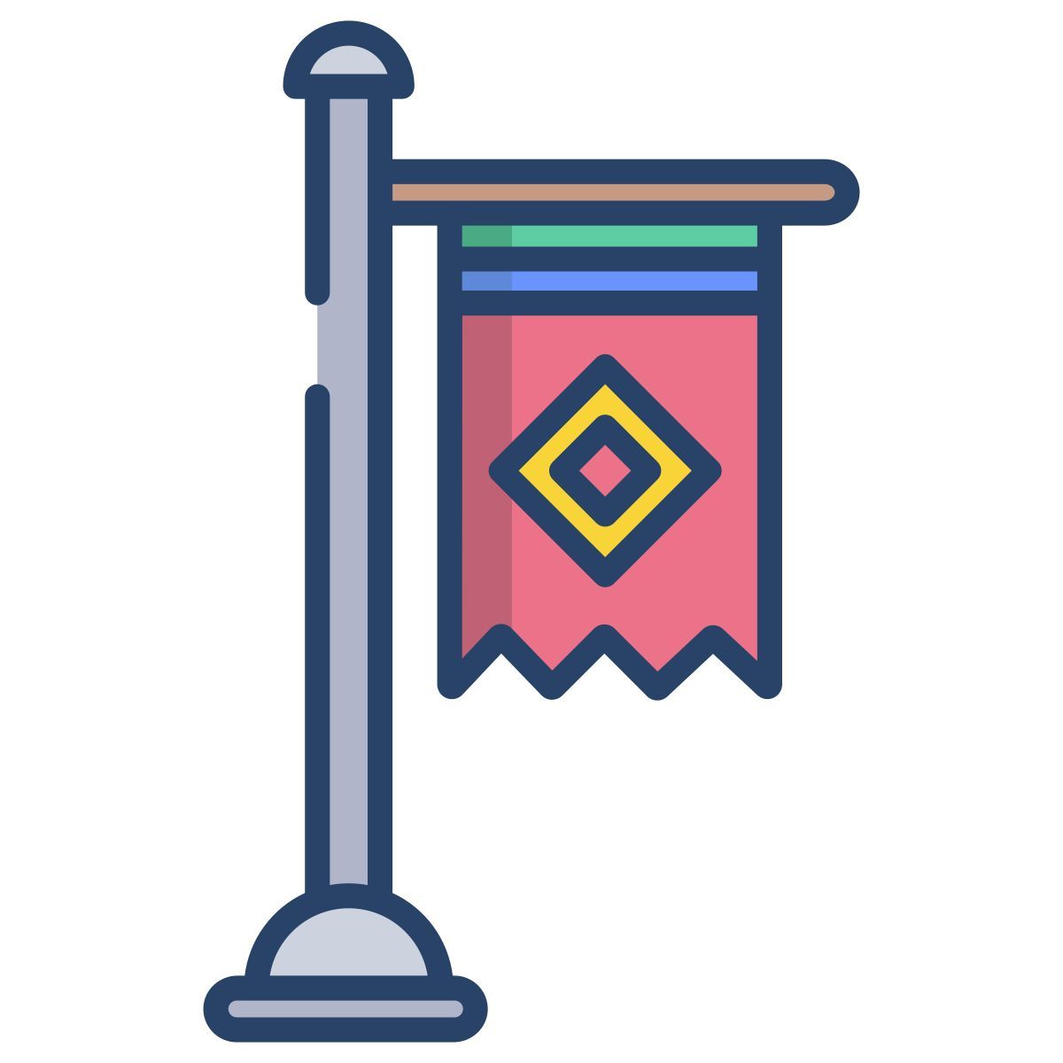 poteau de drapeau icon