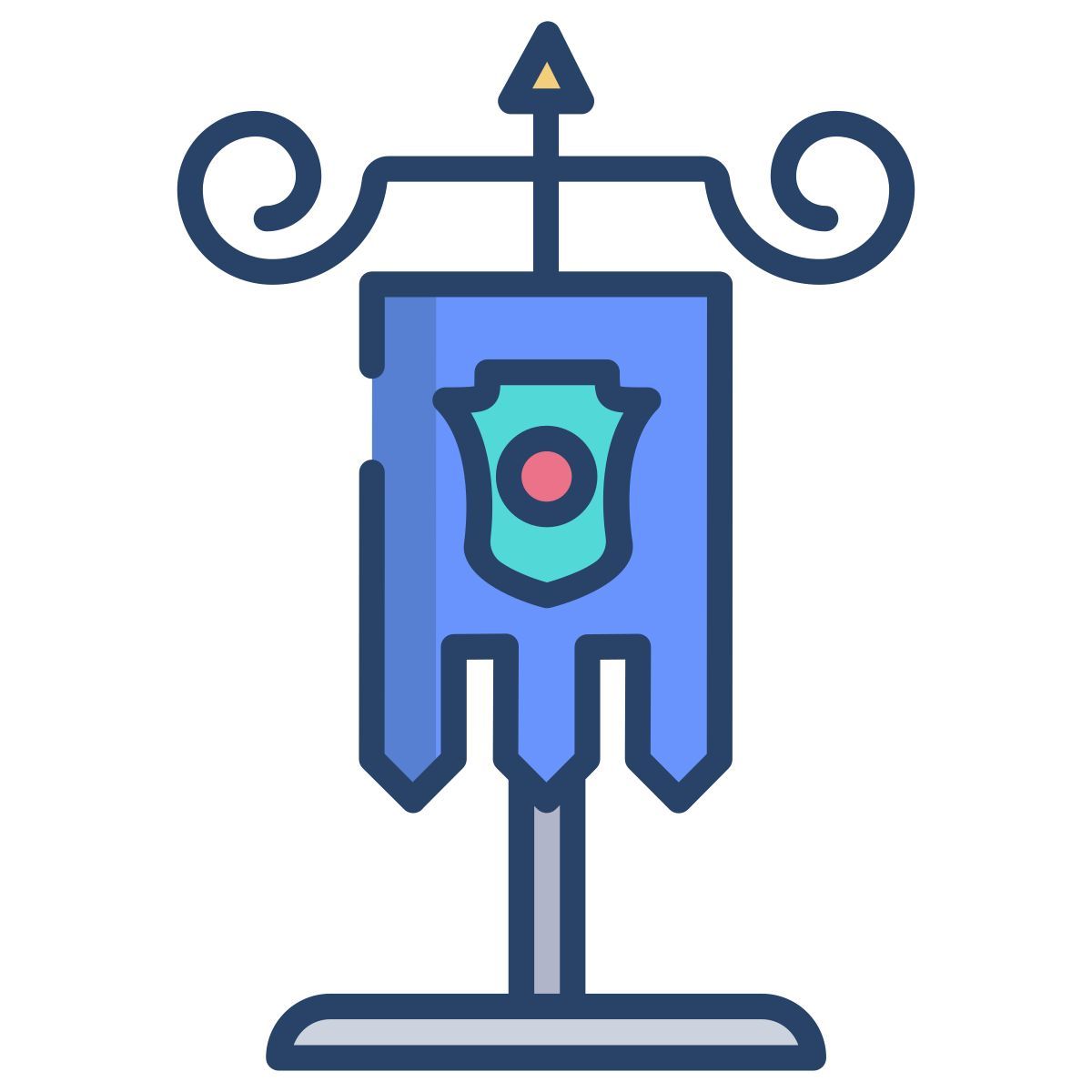 poteau de drapeau icon