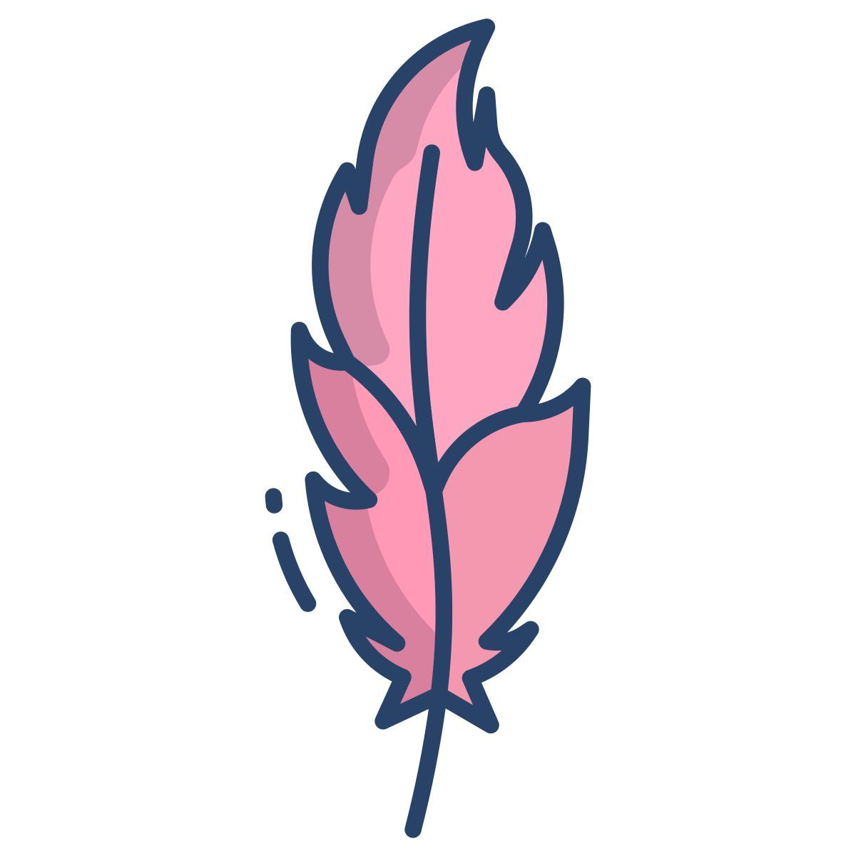 flamingo feather icon