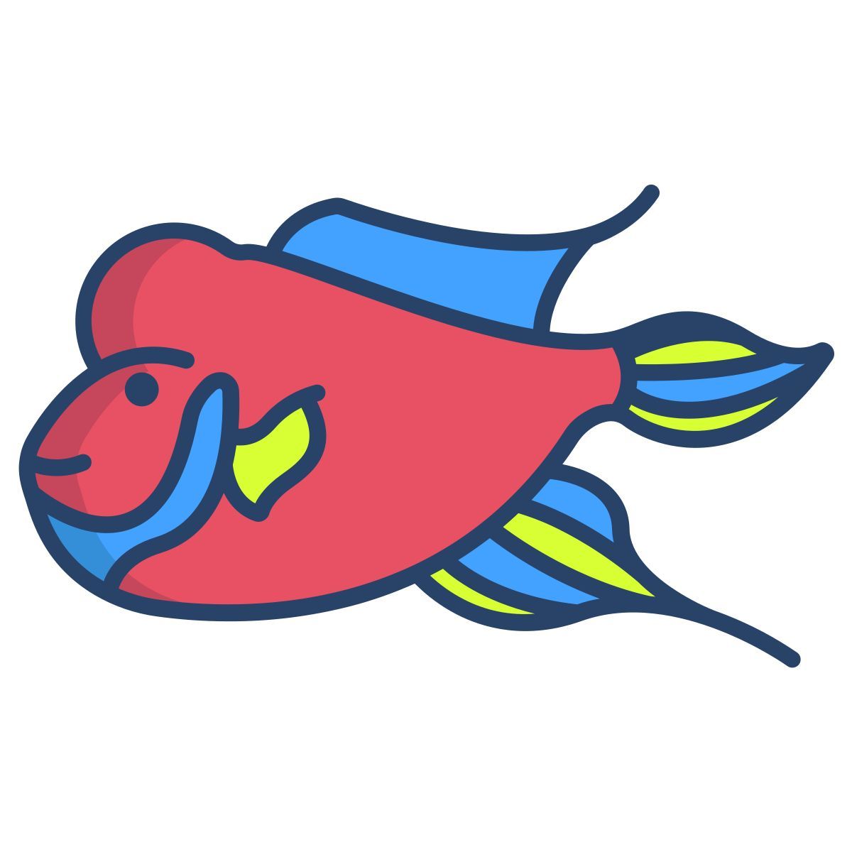 flower horn fish icon