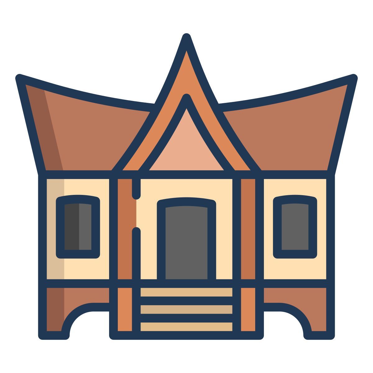 gadang house icon