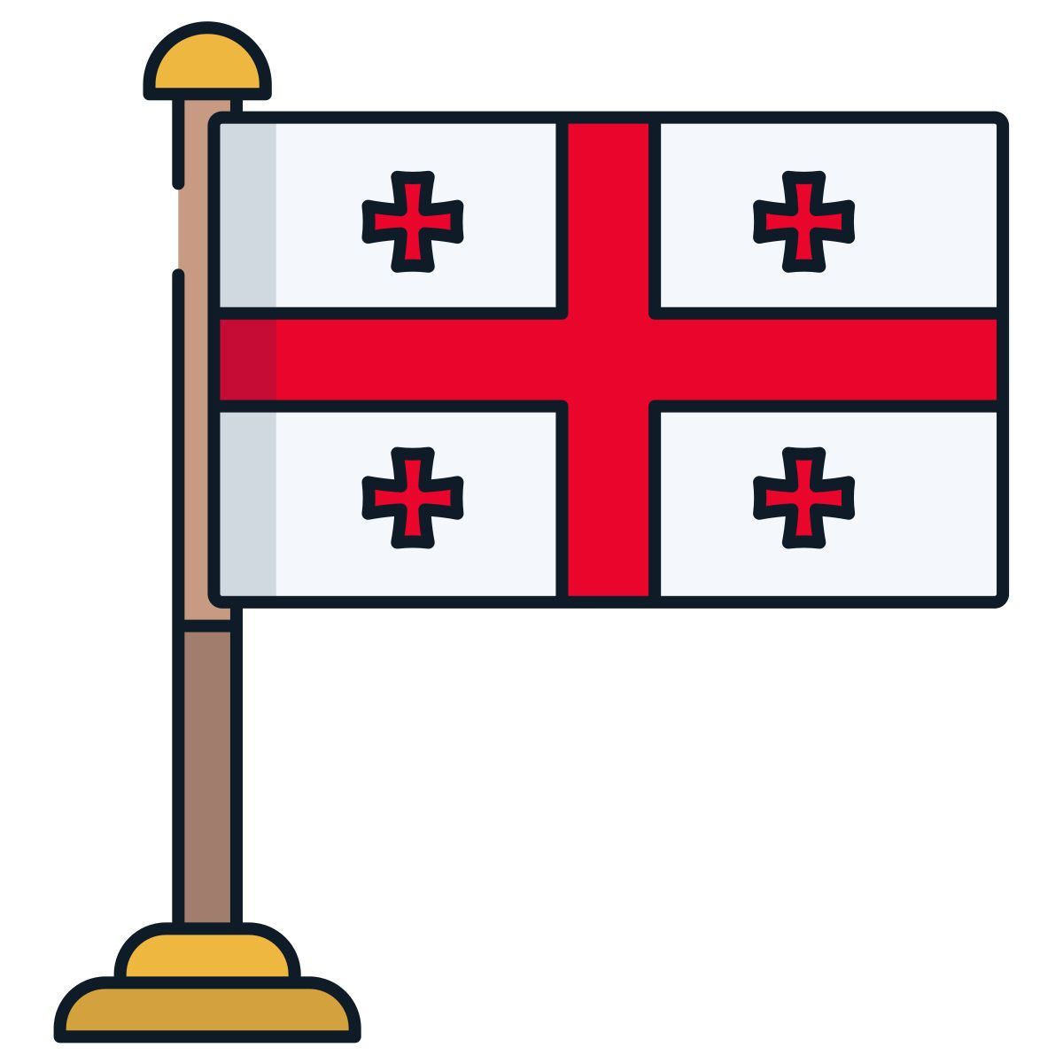 georgia flag icon