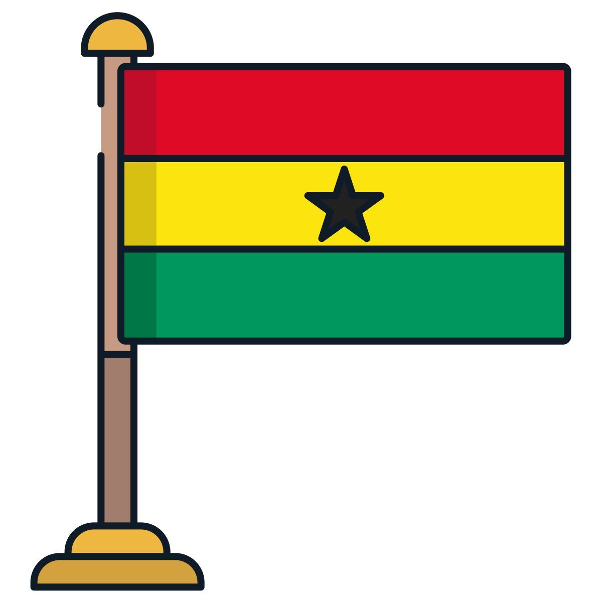 ghana flag icon