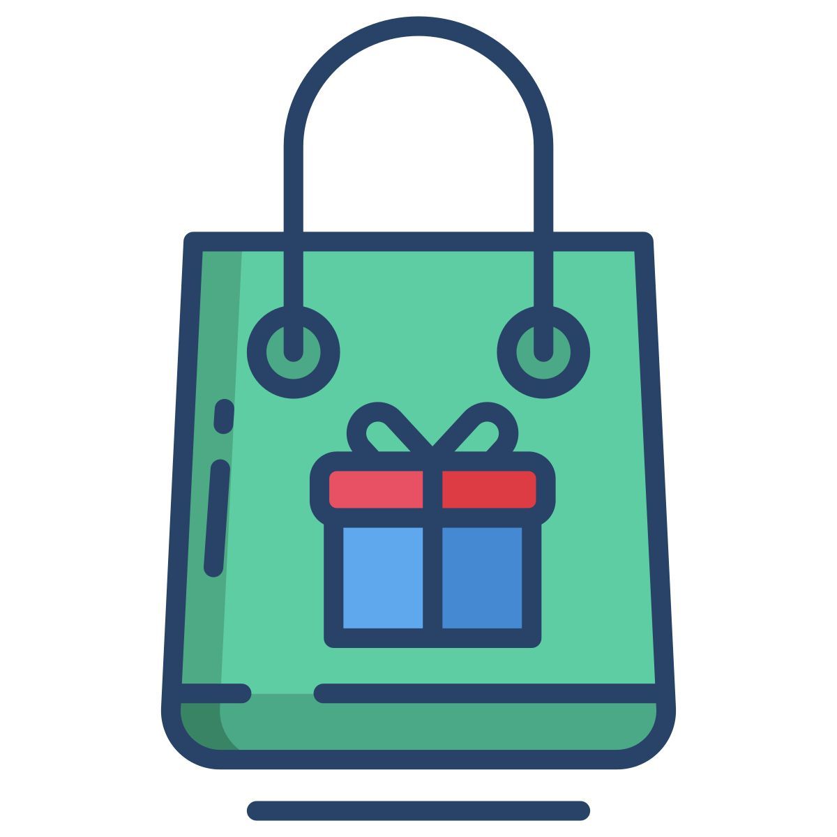 gift shopping bag icon