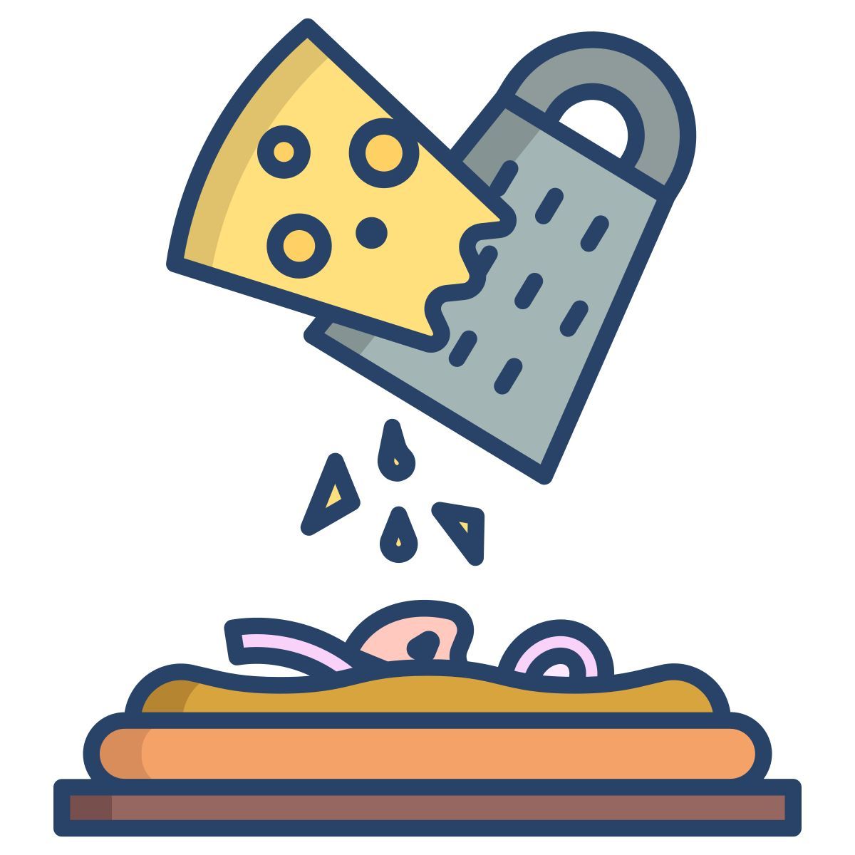 grating cheese icon