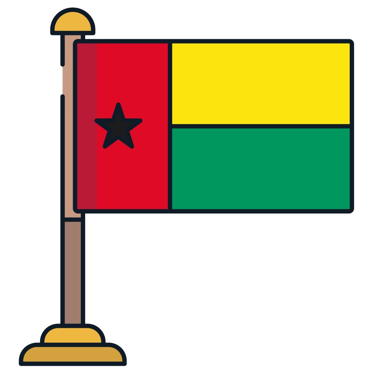 기니비사우 국기 icon