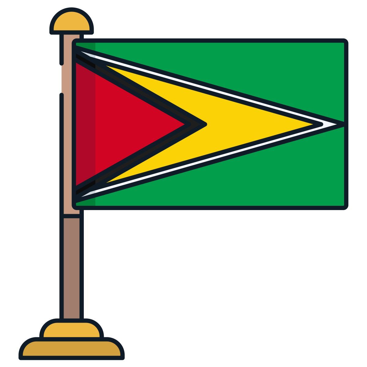 guyana flag icon